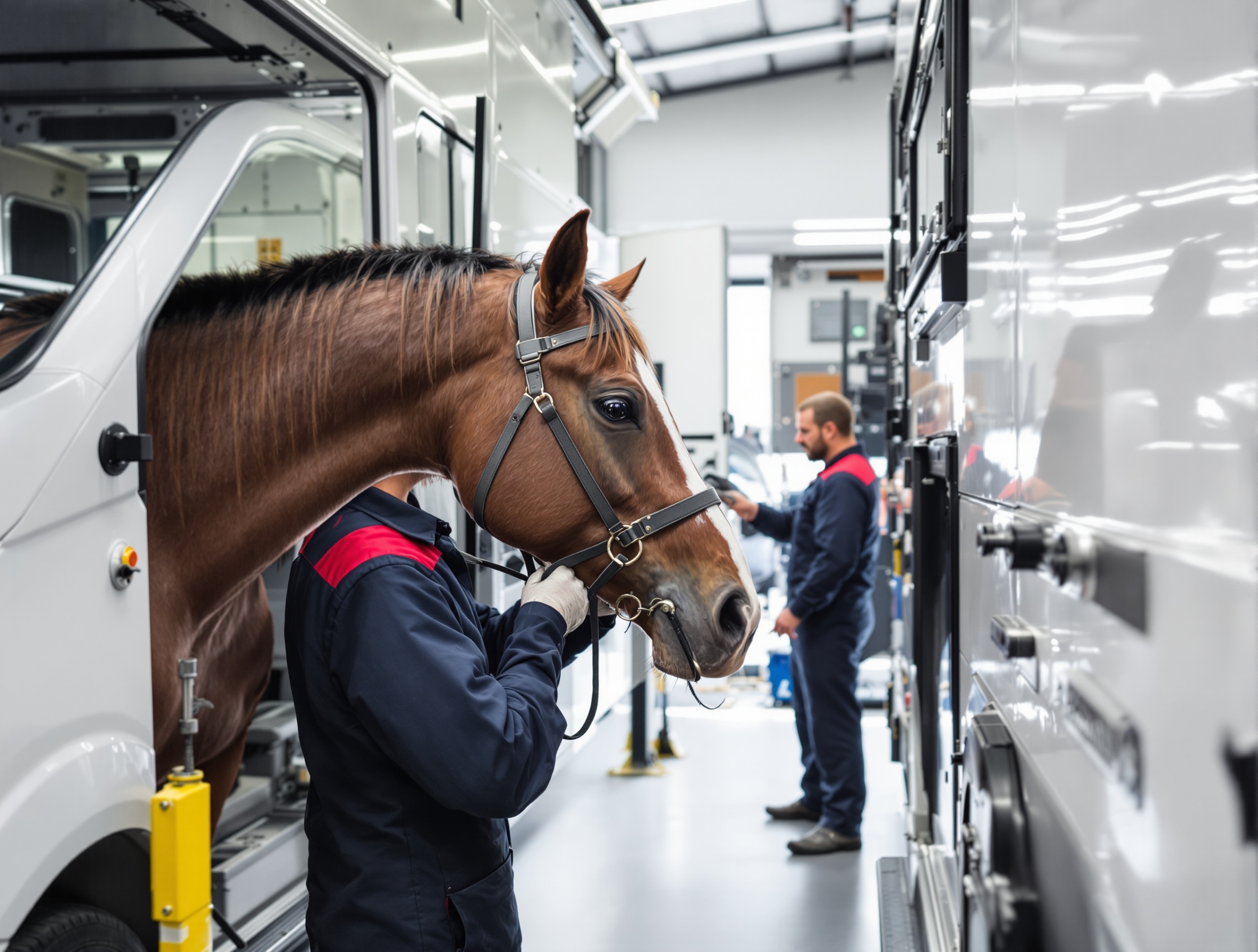 Scudamore Racing workshop team